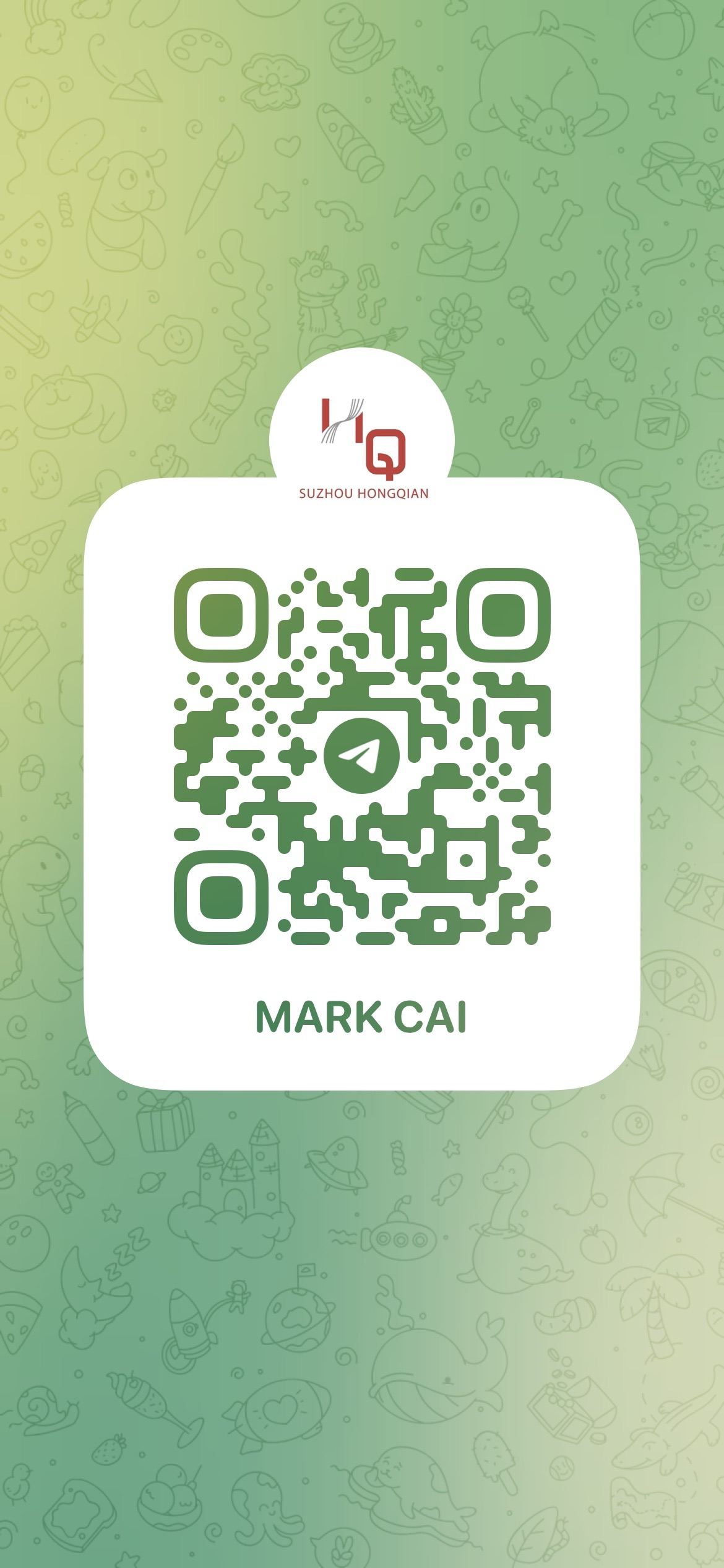 Telegram QR-код Mark Cai