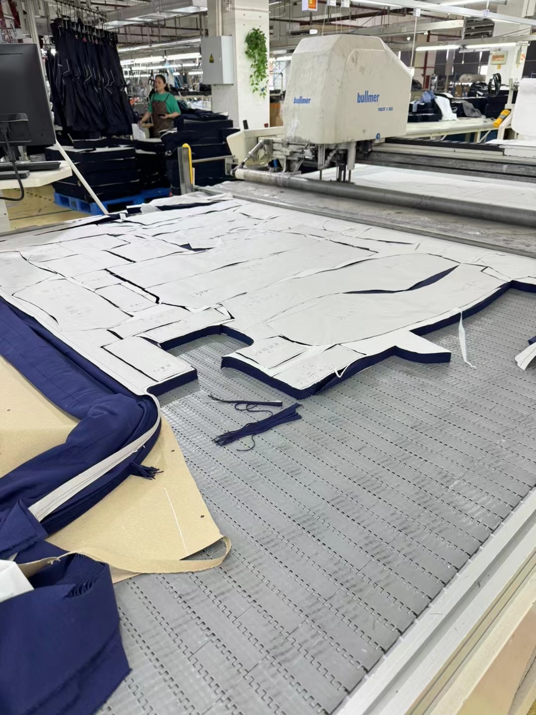 Fabric cutting process