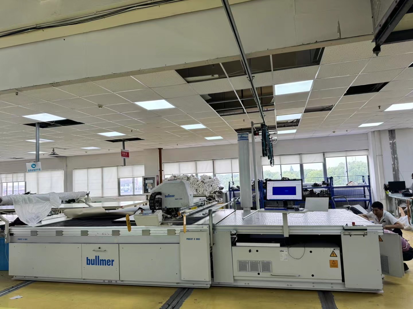 Fabric cutting area