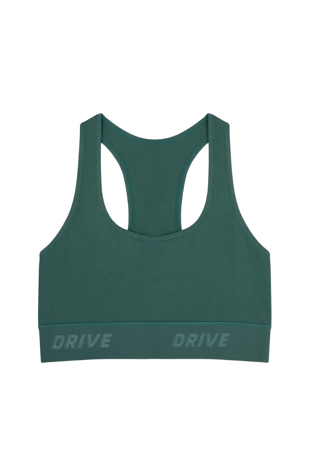 ribbed racerback activewear sports bra