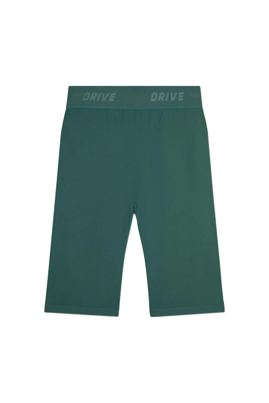 green high-waist activewear cycling shorts