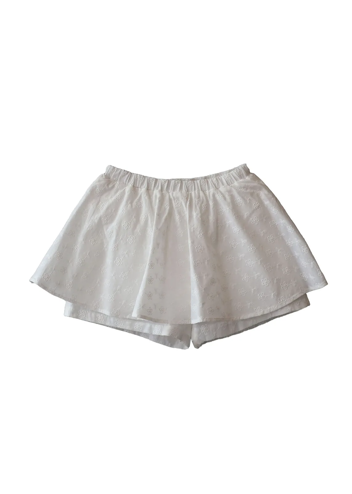 embroidered skort