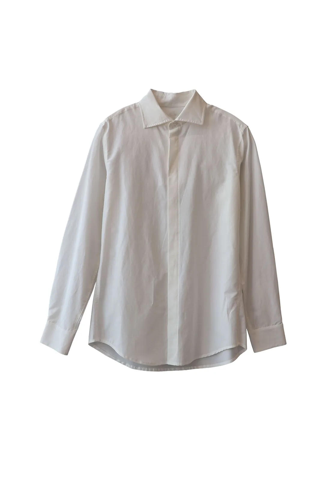 formal white long-sleeve shirt