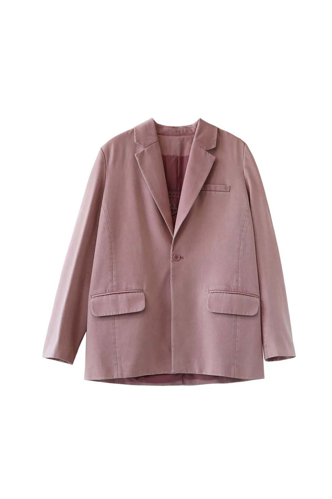 heavy-washed faded blazer