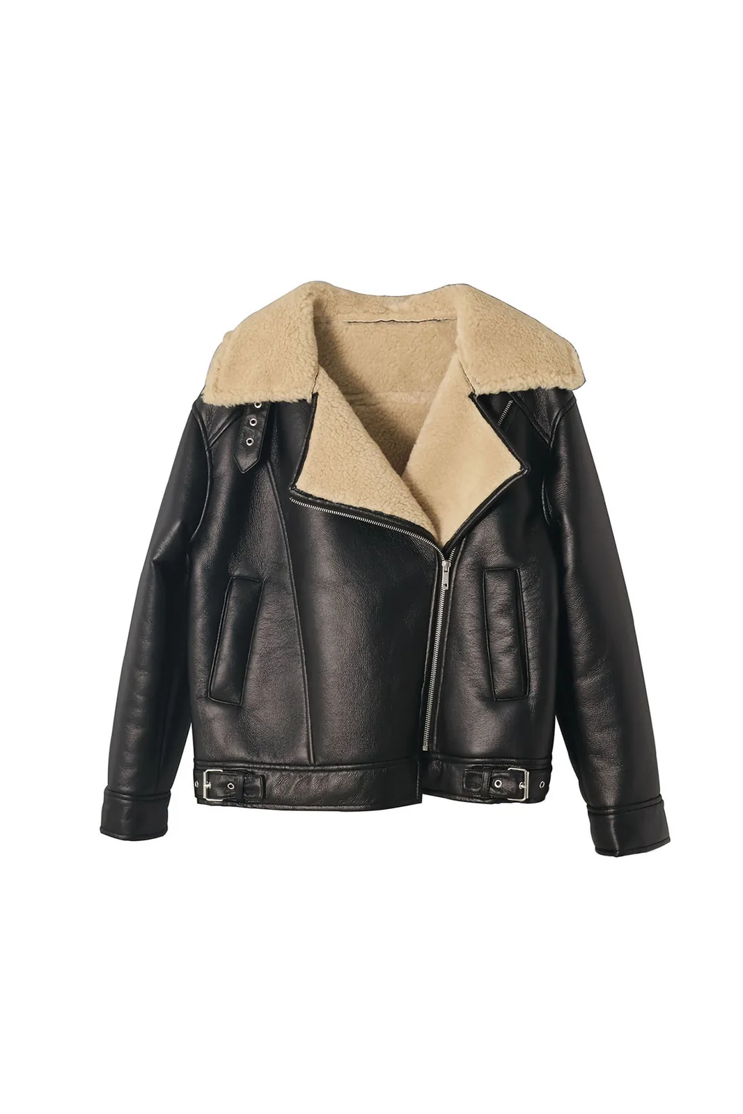shearling PU jacket